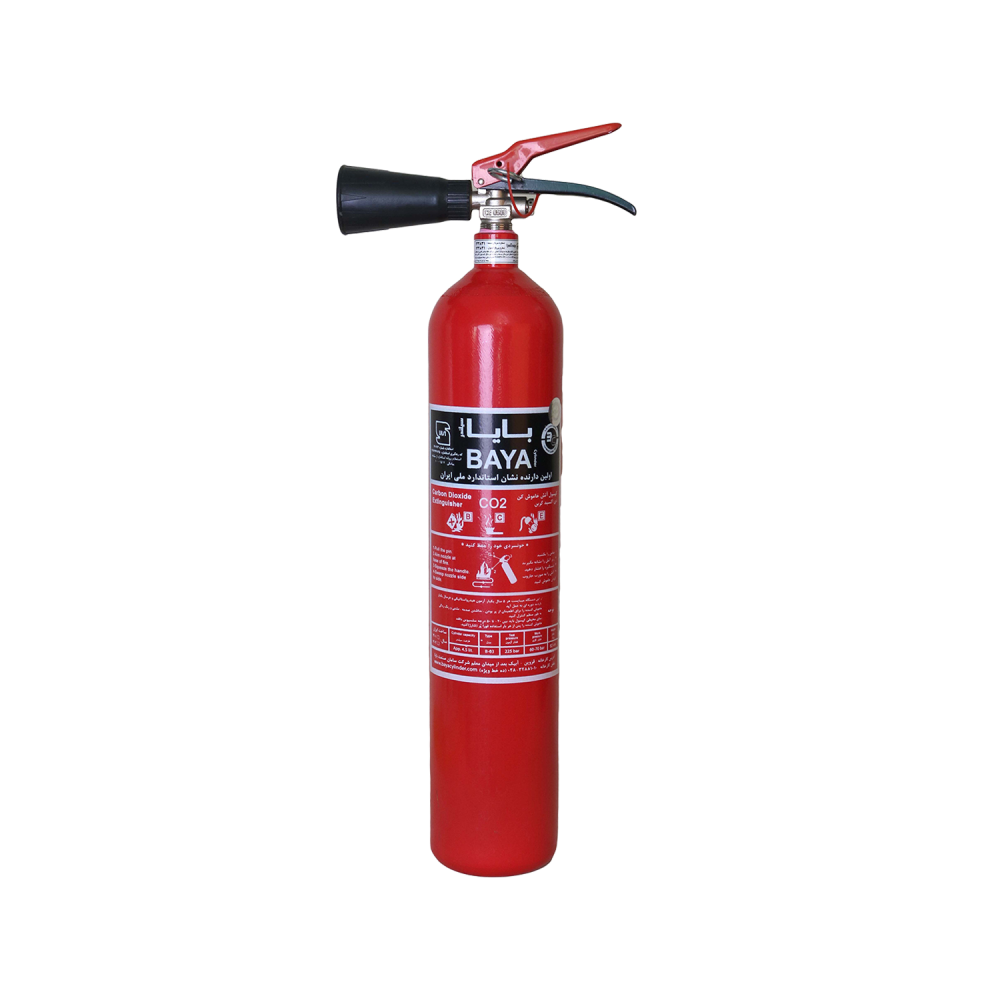 کپسول آتش نشانی دی اکسید کربن (CO2) 3 کیلویی بایا